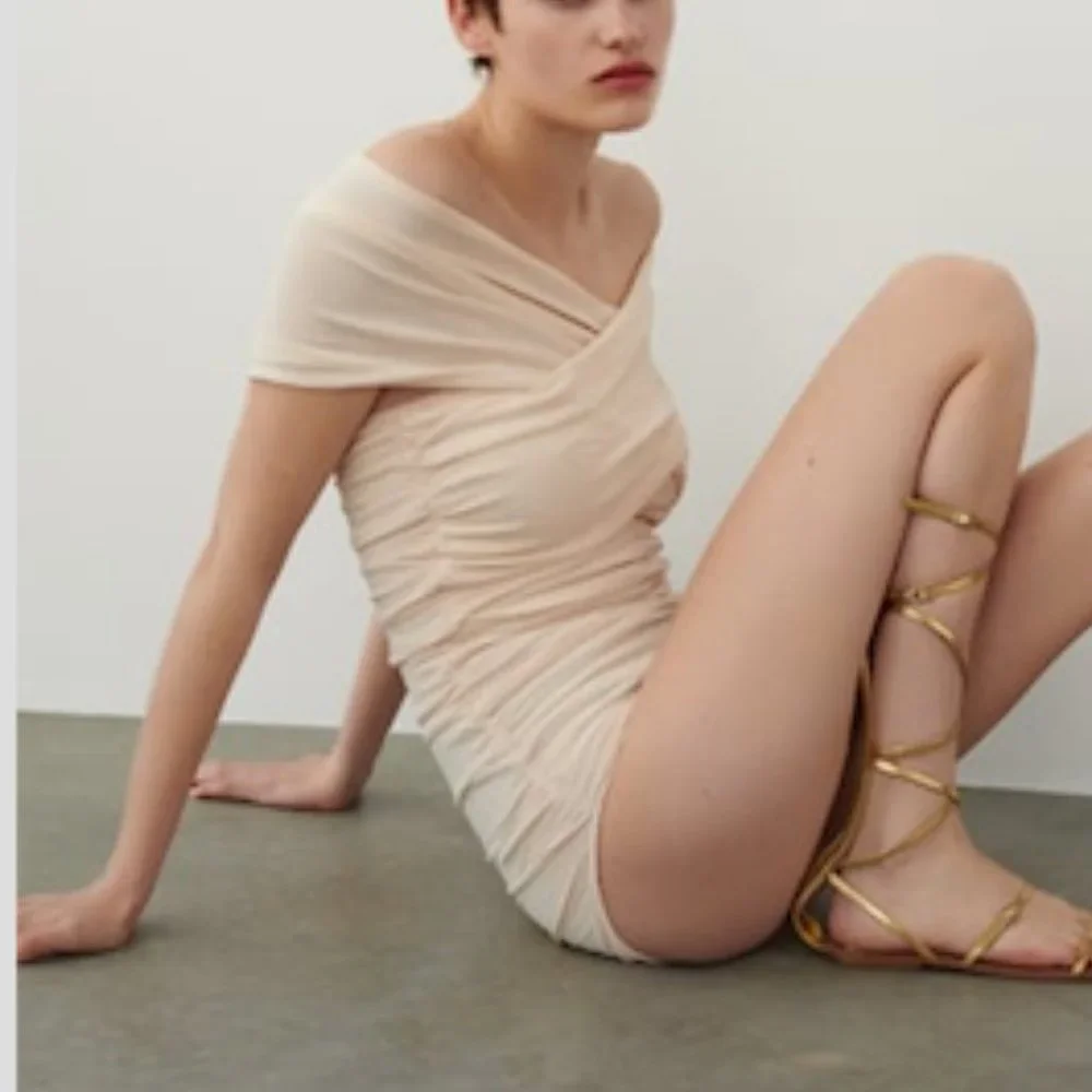 BLOGGER'S FAVE! Zara Draped Knit Bodysuit Sz Small, Medium, Large NWT_5